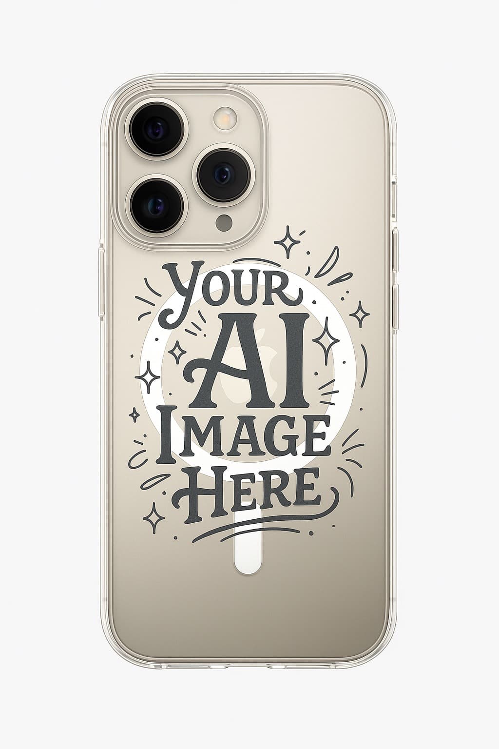 Custom AI iPhone Clear Case - Clarity