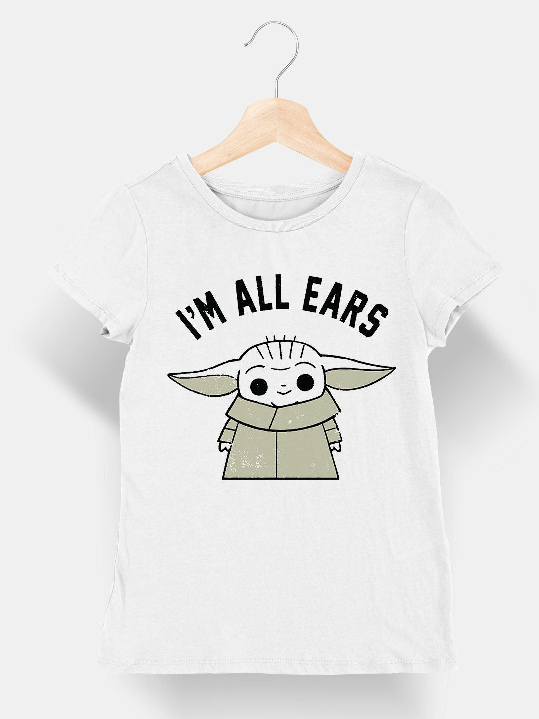 Grogus All Ears - Womens T-Shirt White Medium