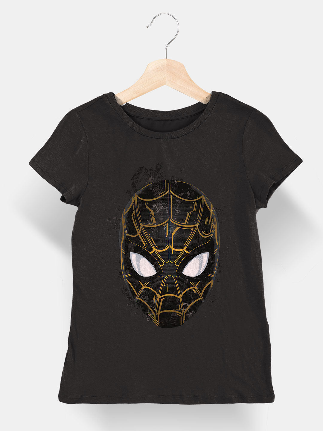 Spidey Black and Gold - Womens T-Shirt Black Medium