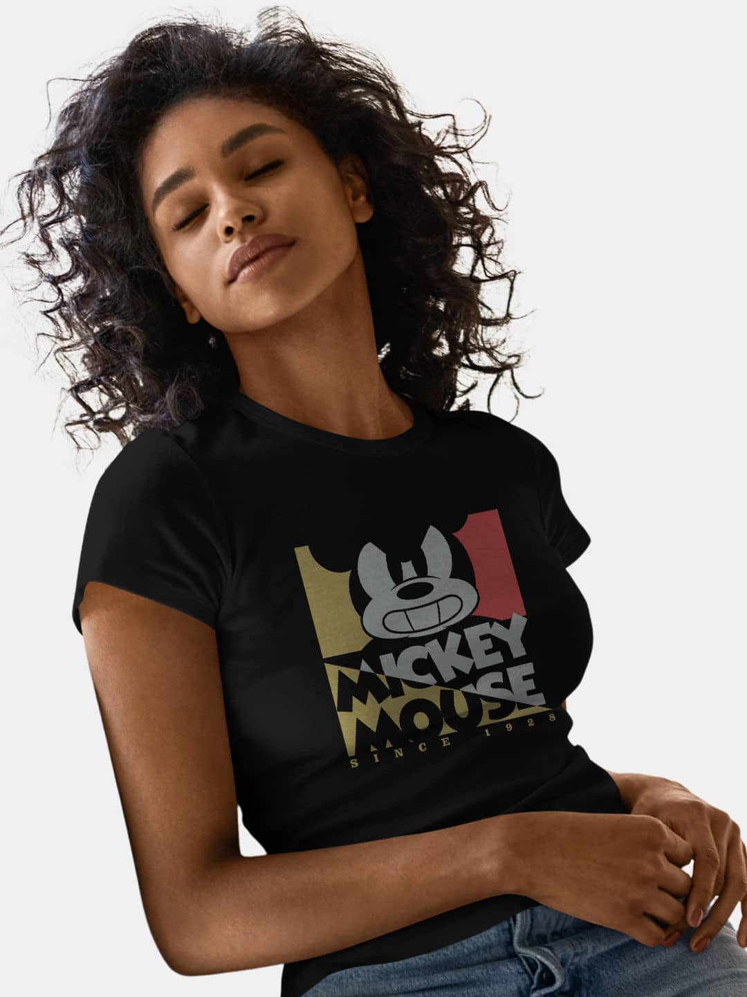 The Original Mickey - Womens T-Shirt Black XL