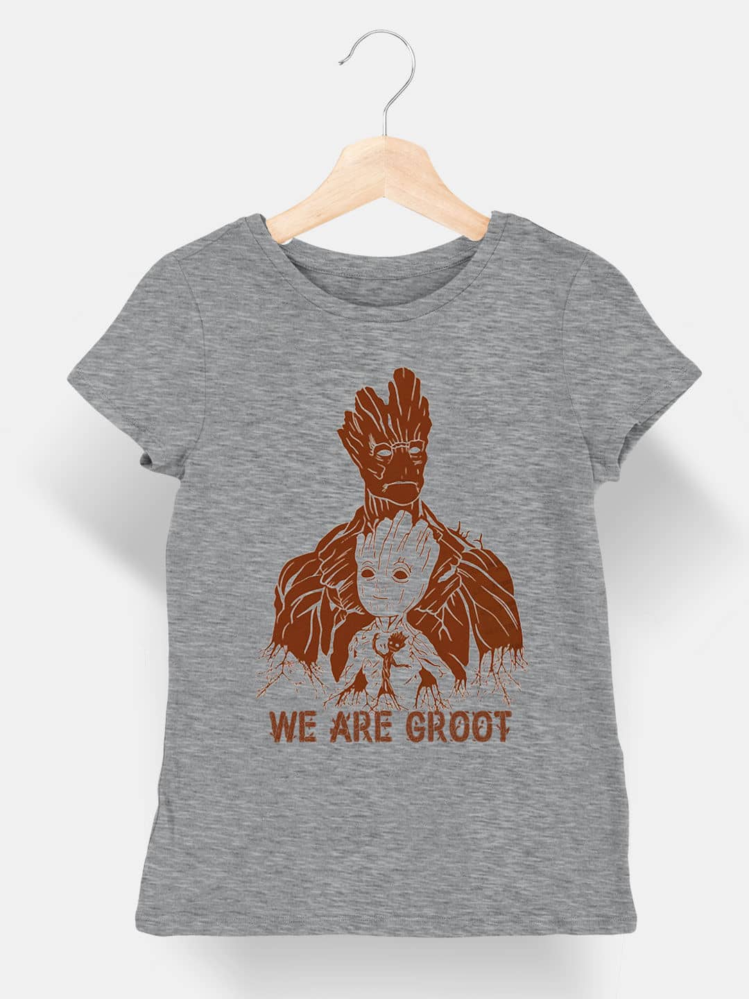 We Are GrootÊ- Womens T-Shirt Grey Melange XL