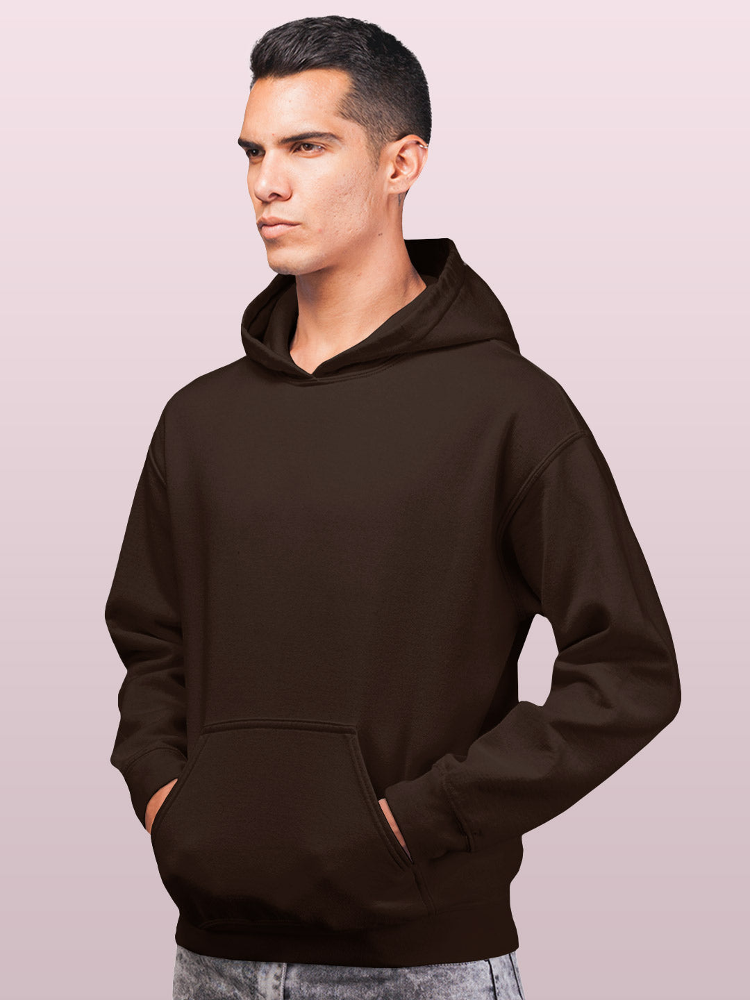 Basics - Mens Hoodie Brown