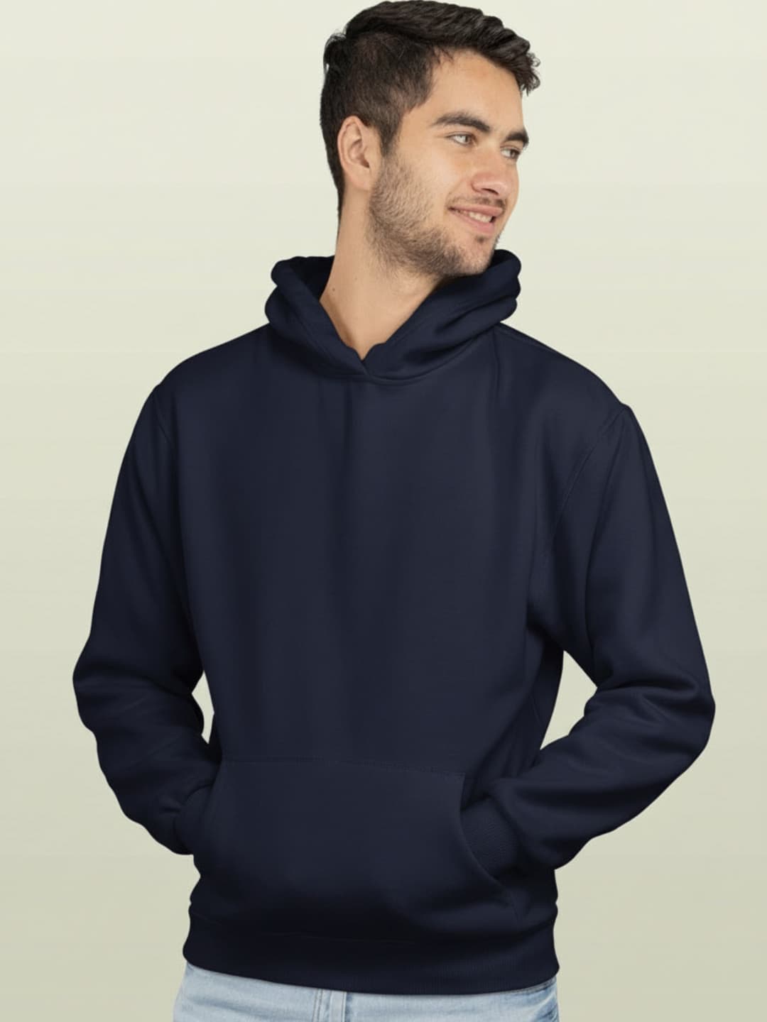 Basics - Mens Hoodie Navy Blue