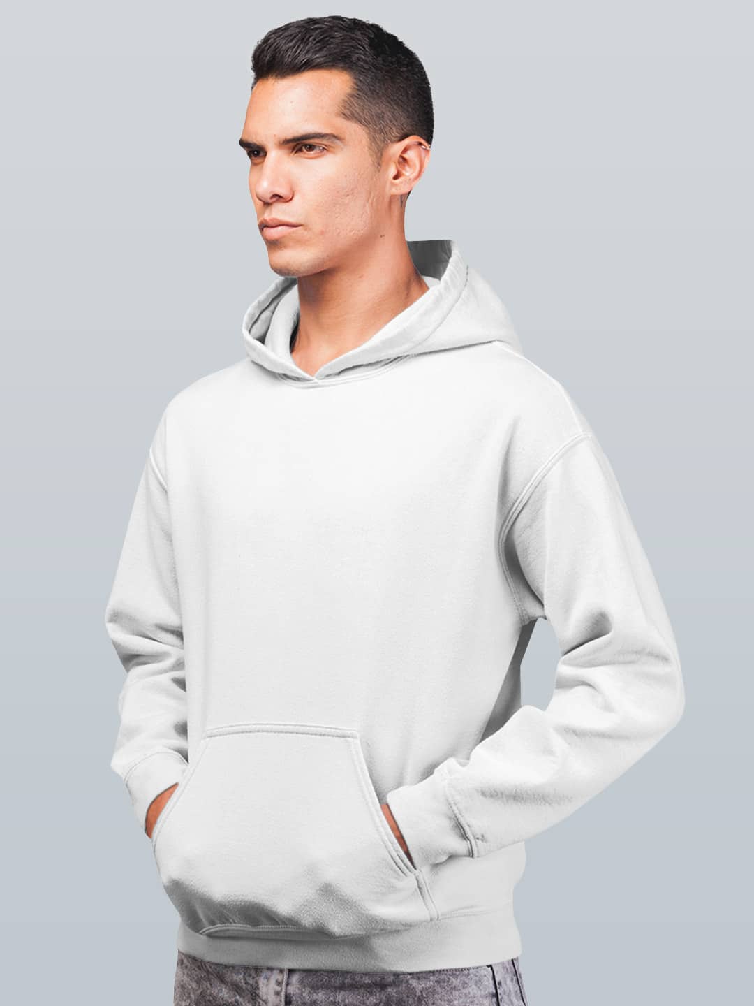 Basics - Mens Hoodie White