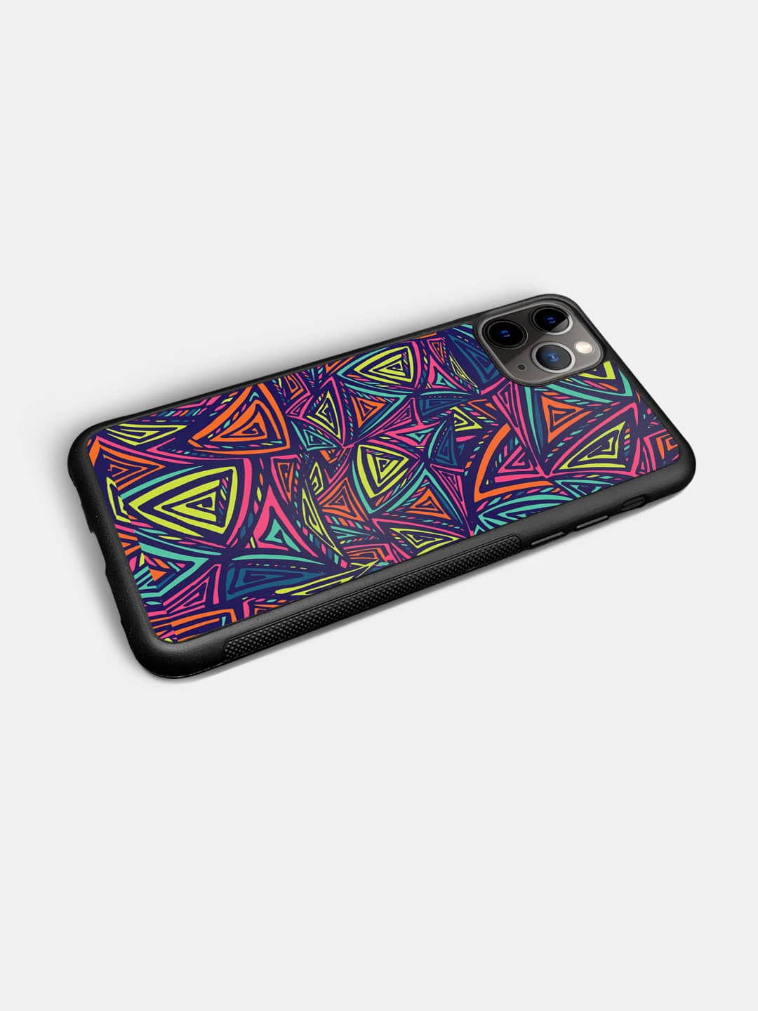 Neon Angles - iPhone 11 Pro Max Bumper Cover