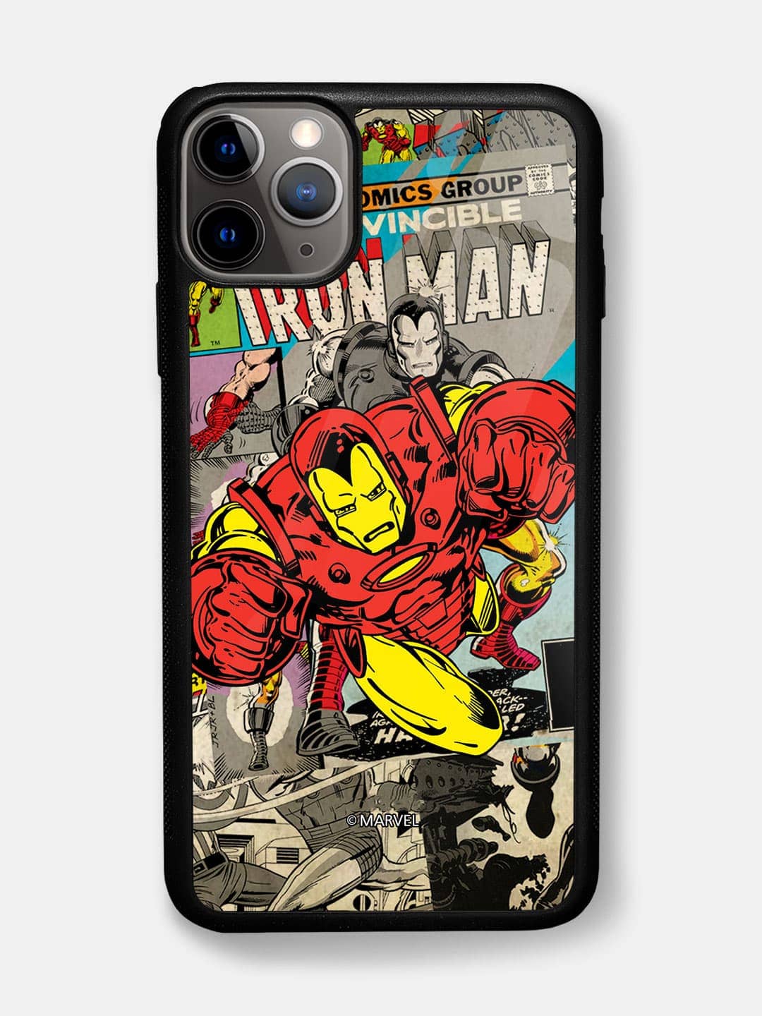 Comic Iron Man - iPhone 11 Pro Max Glass Cover