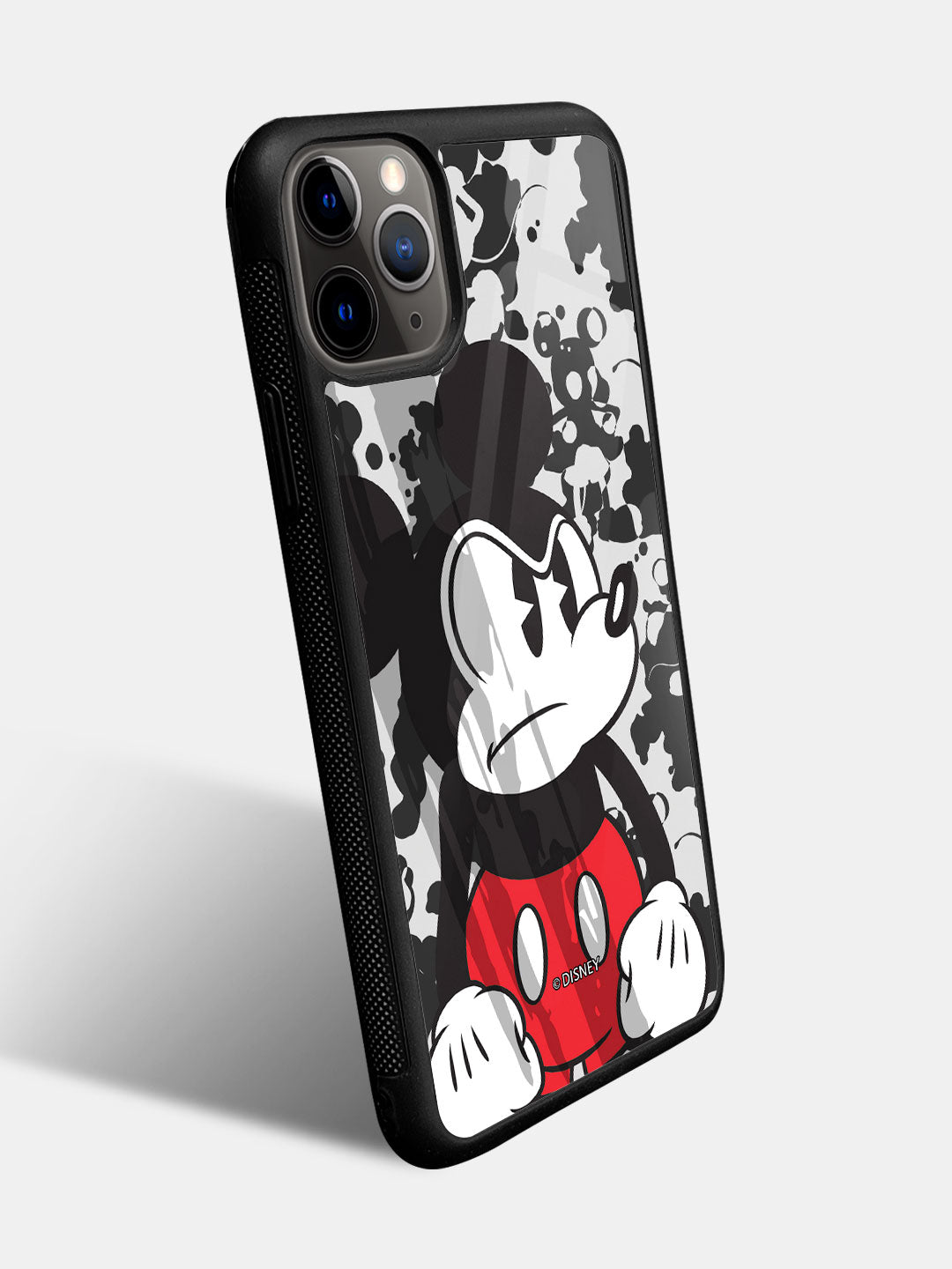 Grumpy Mickey - iPhone 11 Pro Max Glass Cover