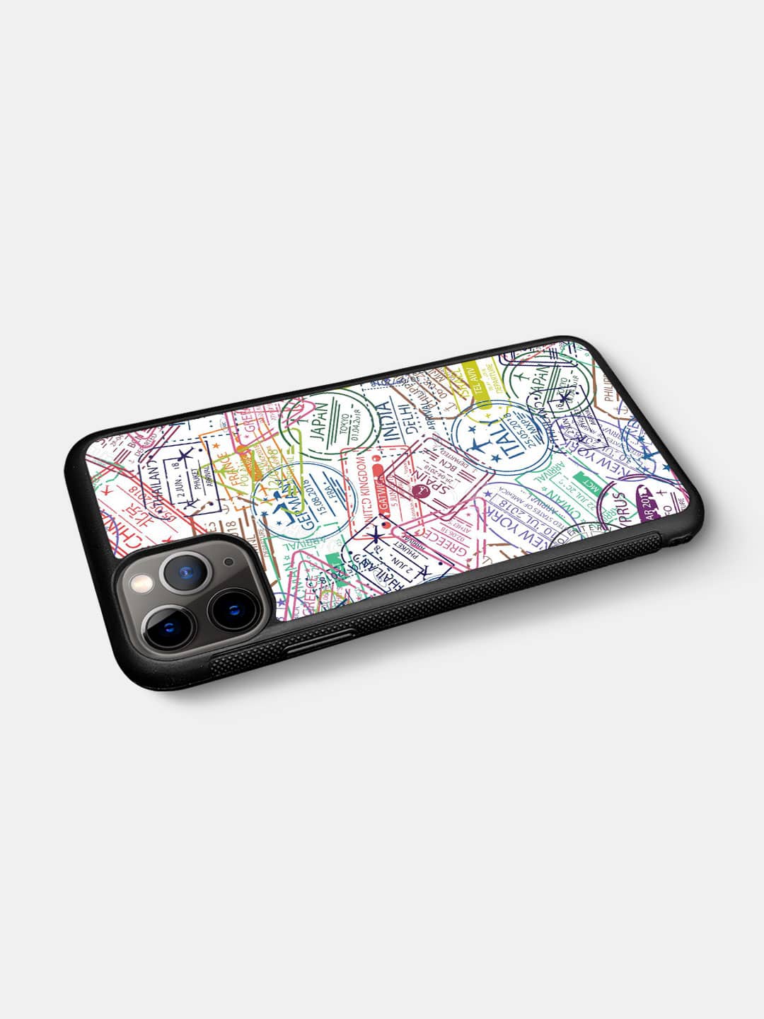 Immigration Stamps White - iPhone 11 Pro Cover