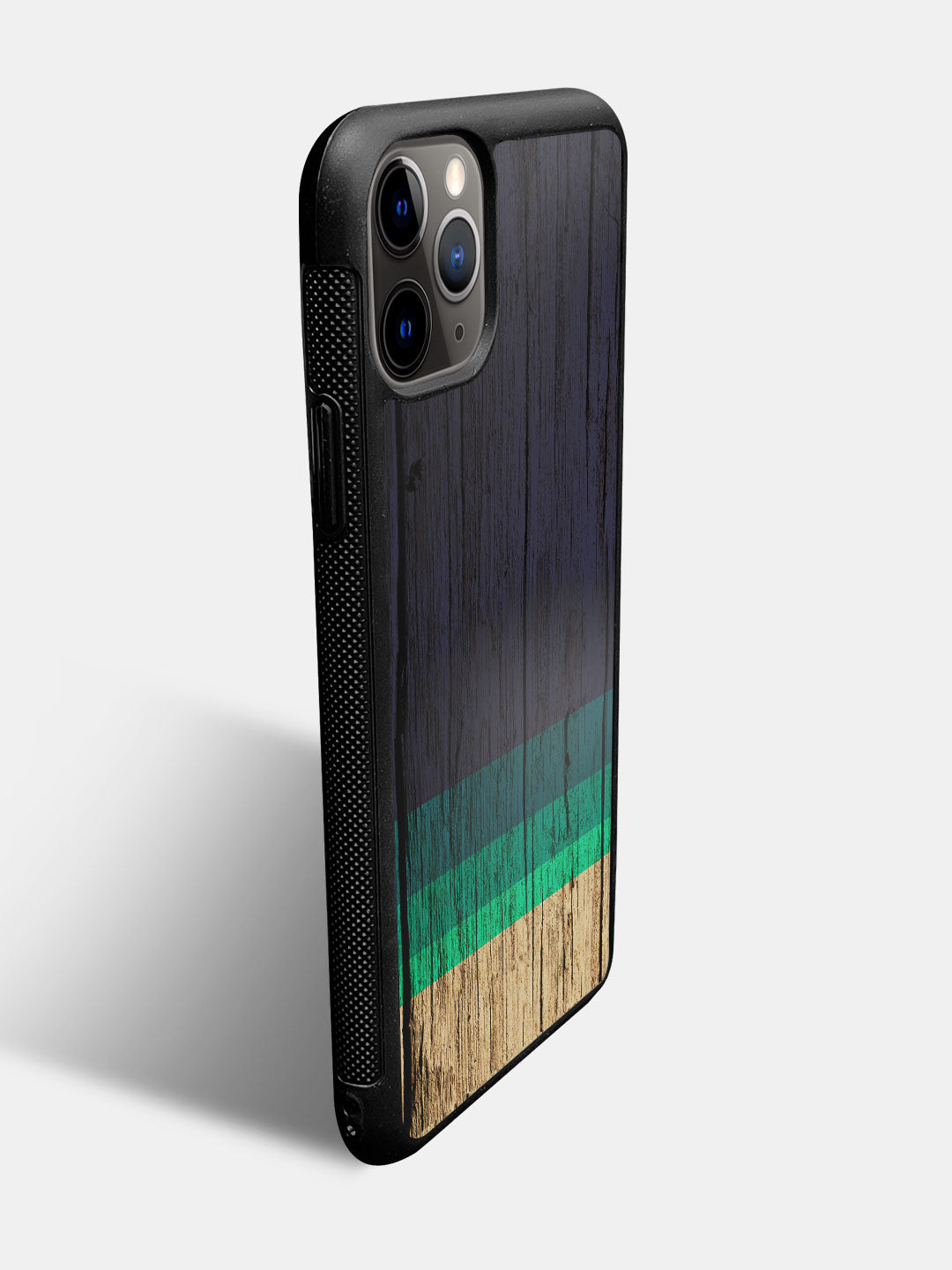 Wood Stripes Blue - iPhone 11 Pro Cover