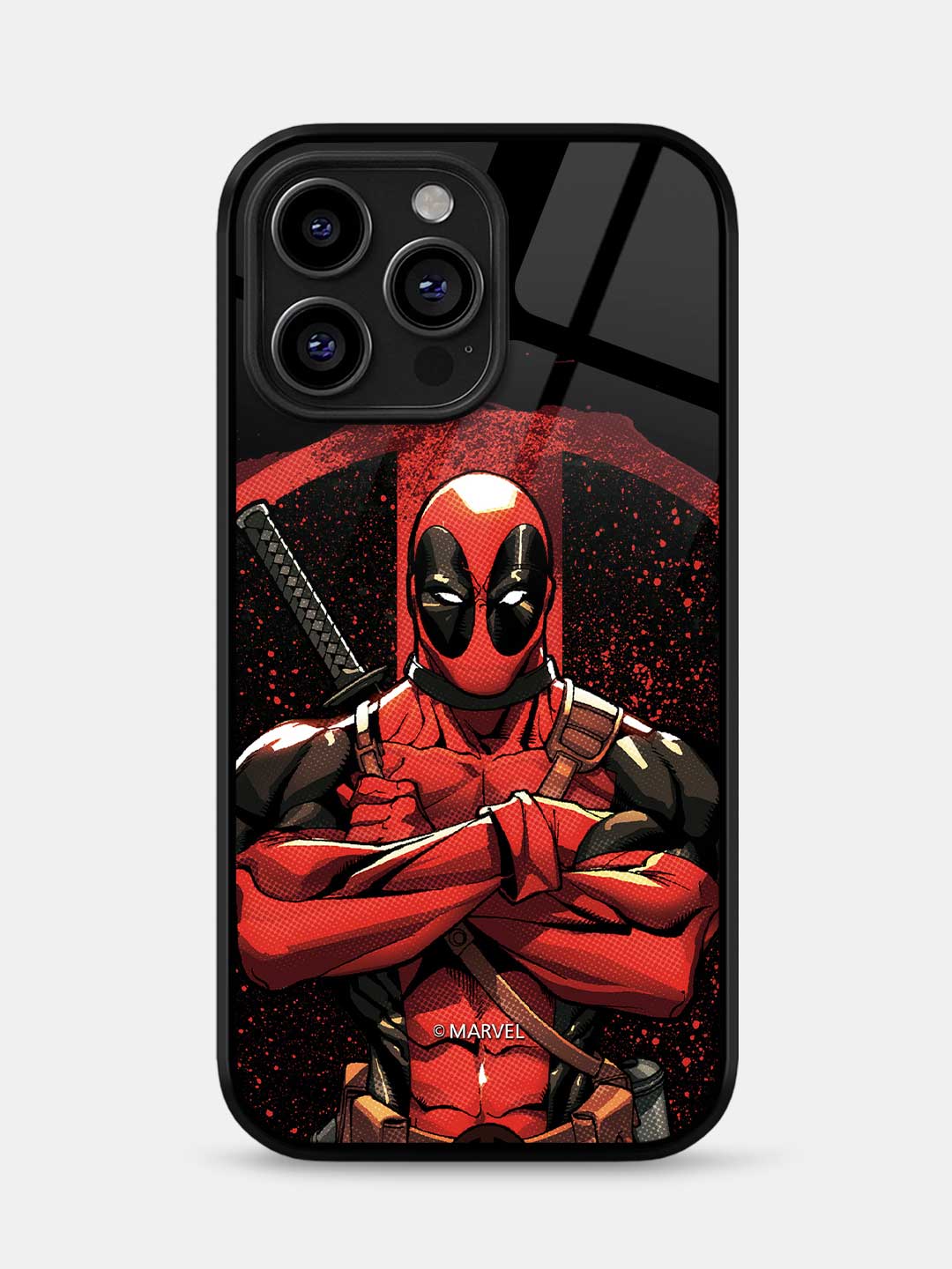 Deadpool Stance - iPhone 12 Pro Max Glass Cover