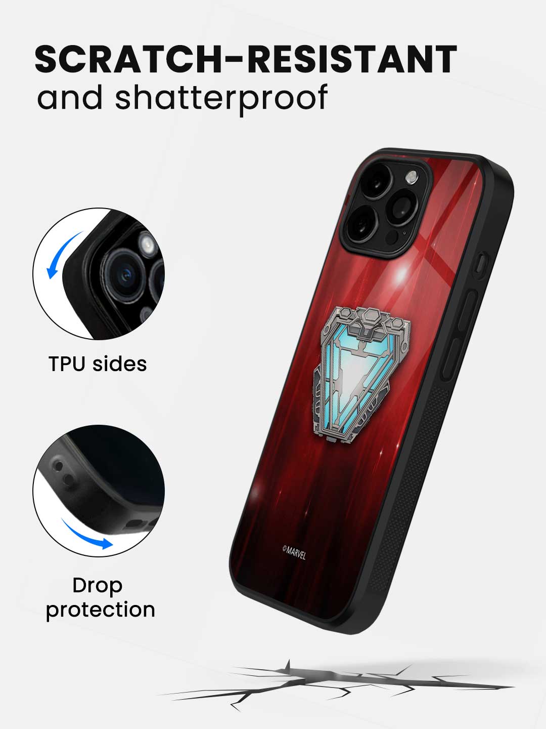 Iron Man Infinity Arc Reactor - iPhone 12 Pro Max Glass Cover