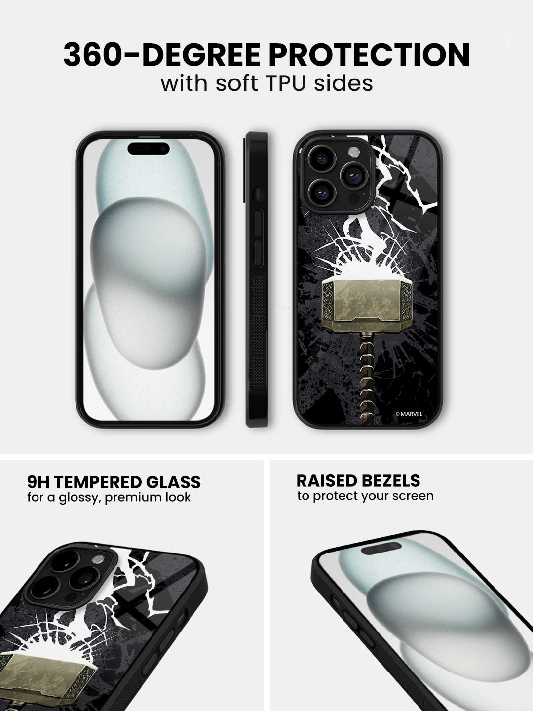 The Thunderous Hammer - iPhone 12 Pro Max Glass Cover