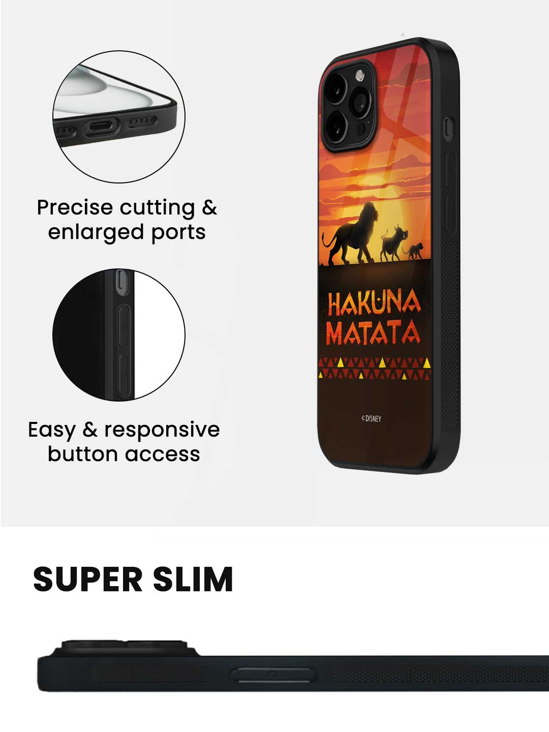 Hakuna Matata - iPhone 12 Pro Max Glass Cover