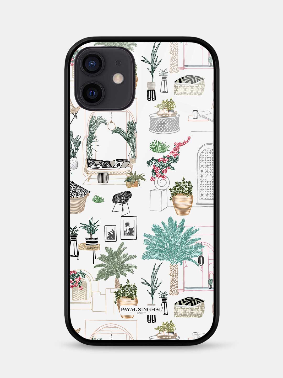 Payal Singhal Cafe Morrocco - iPhone 12 Mini Glass Cover