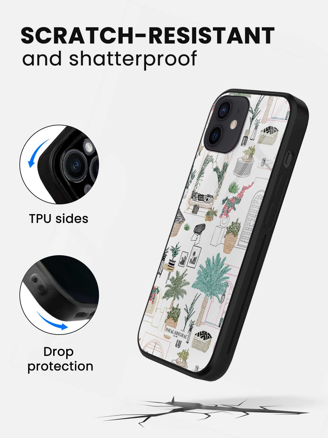 Payal Singhal Cafe Morrocco - iPhone 12 Mini Glass Cover