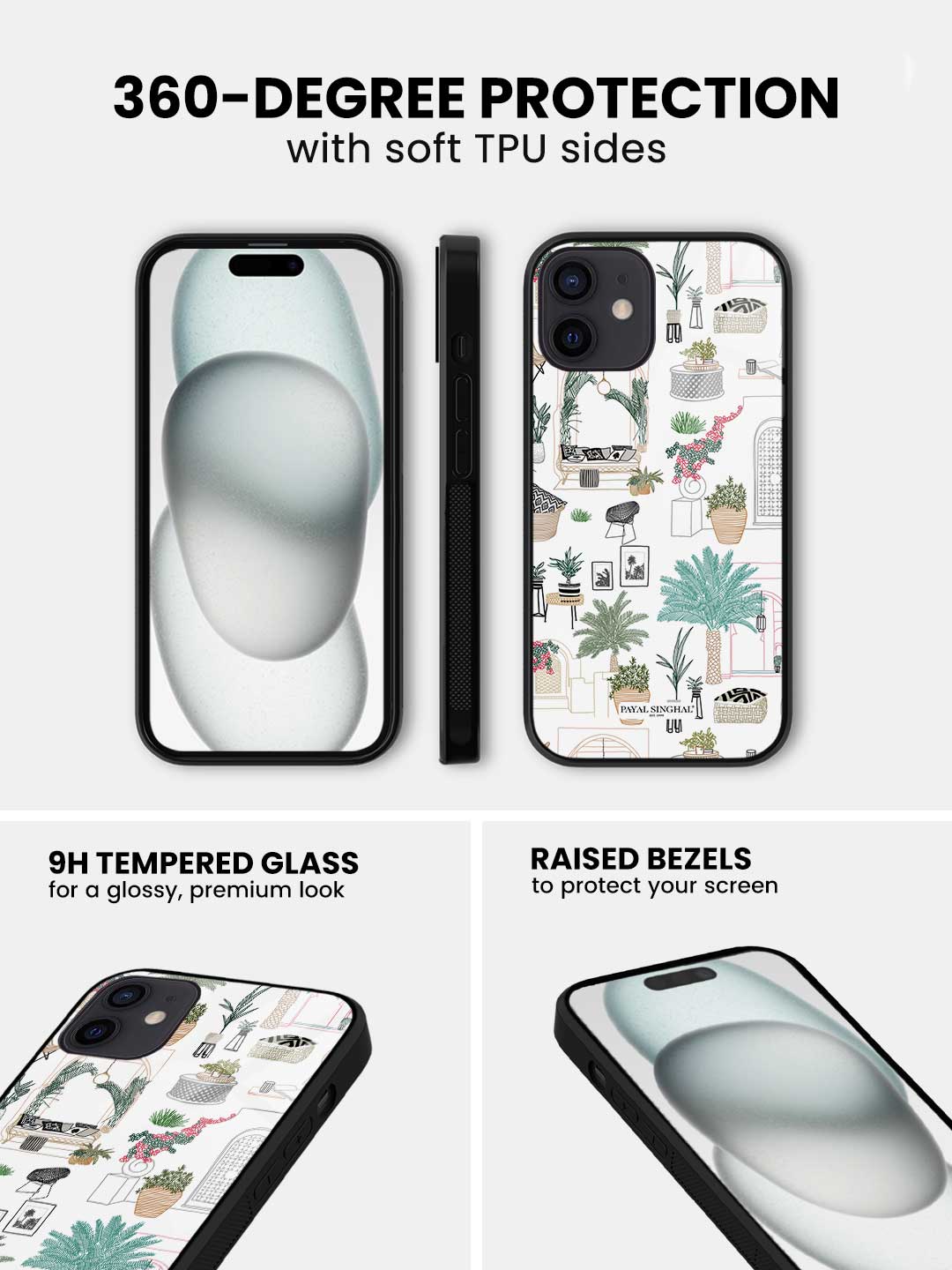 Payal Singhal Cafe Morrocco - iPhone 12 Mini Glass Cover