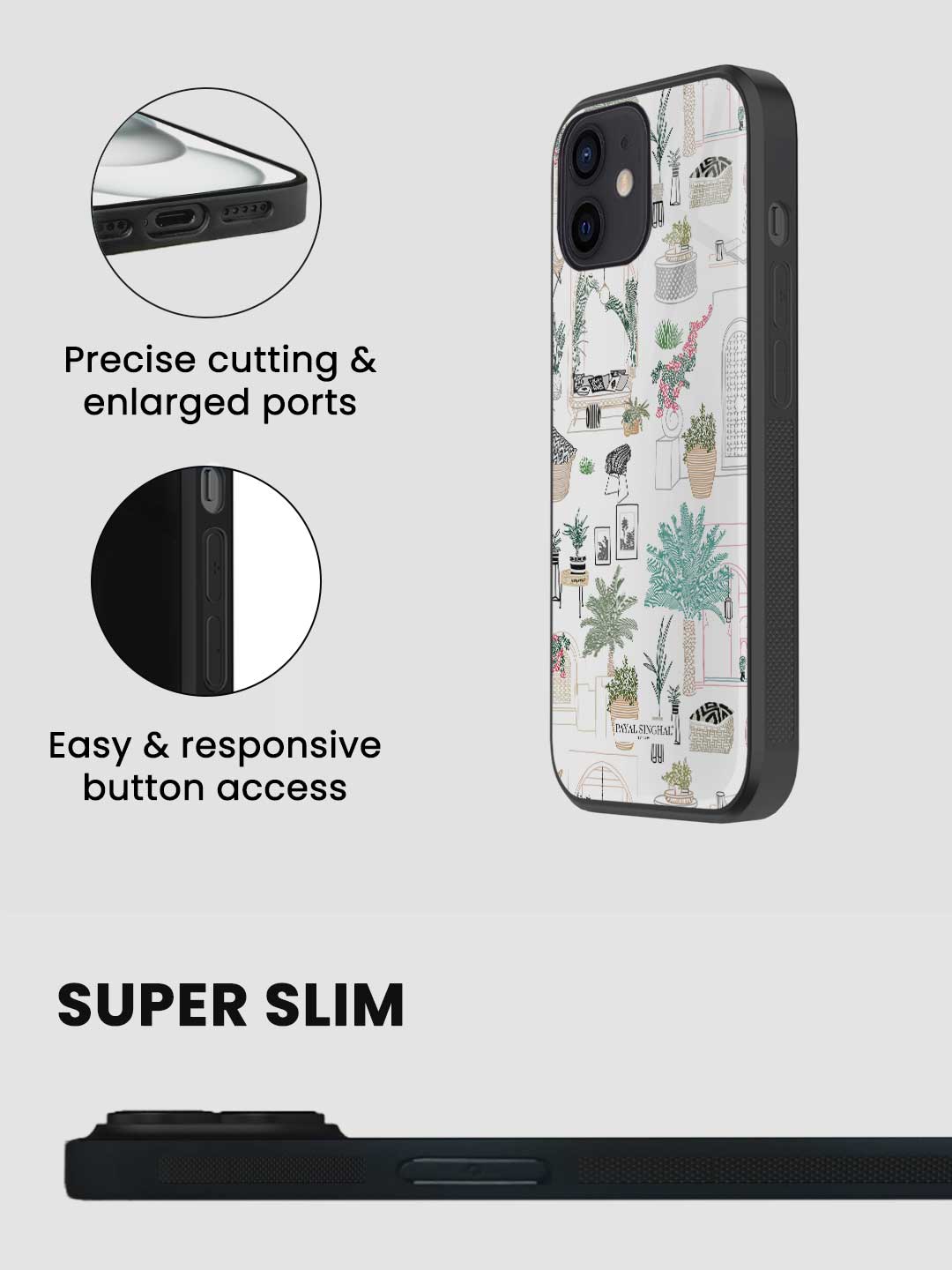 Payal Singhal Cafe Morrocco - iPhone 12 Mini Glass Cover