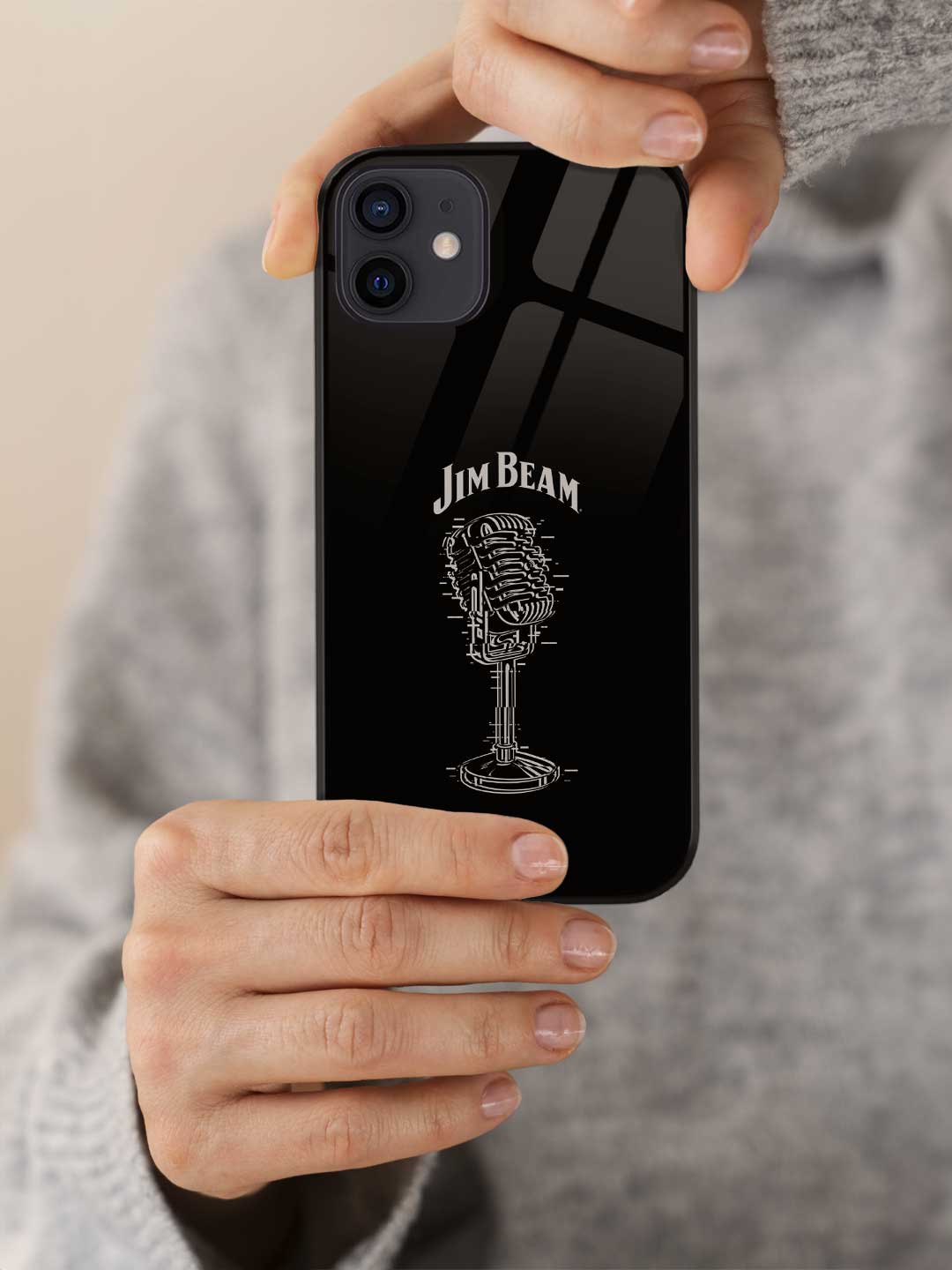 Jim Beam Retro Mic - iPhone 12 Mini Glass Cover