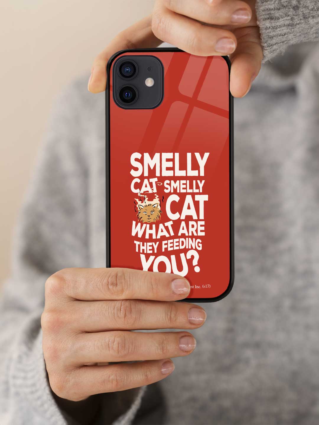 Smelly Cat - iPhone 12 Mini Glass Cover
