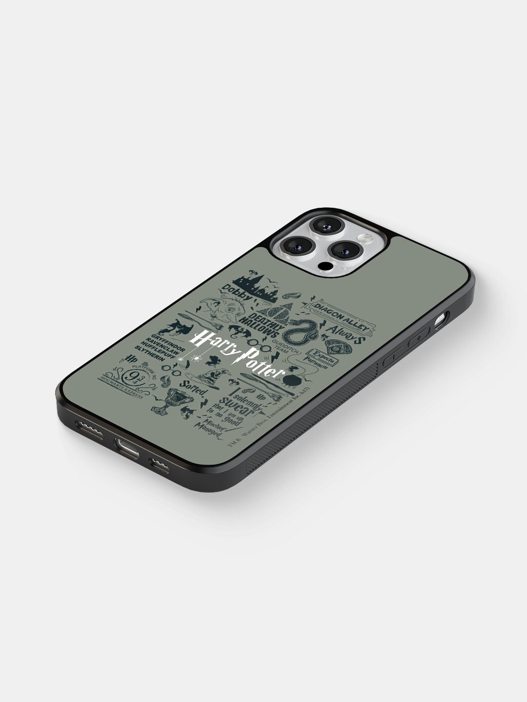 Harry Potter Infographic Grey - iPhone 12 Pro Cover