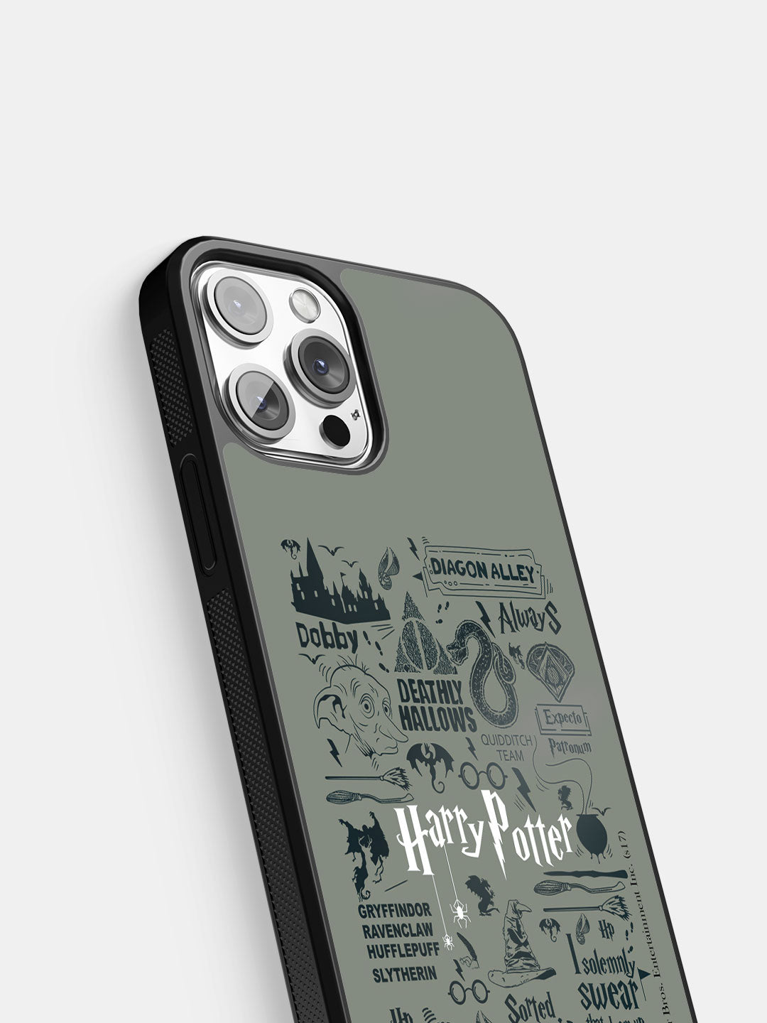 Harry Potter Infographic Grey - iPhone 12 Pro Cover