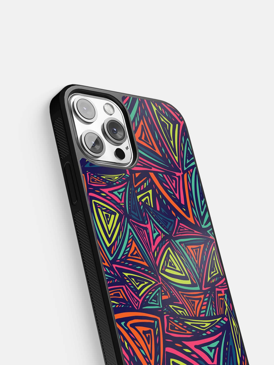 Neon Angles - iPhone 12 Pro Bumper Cover