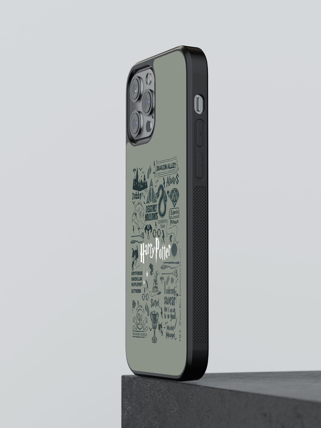 Harry Potter Infographic Grey - iPhone 12 Pro Cover