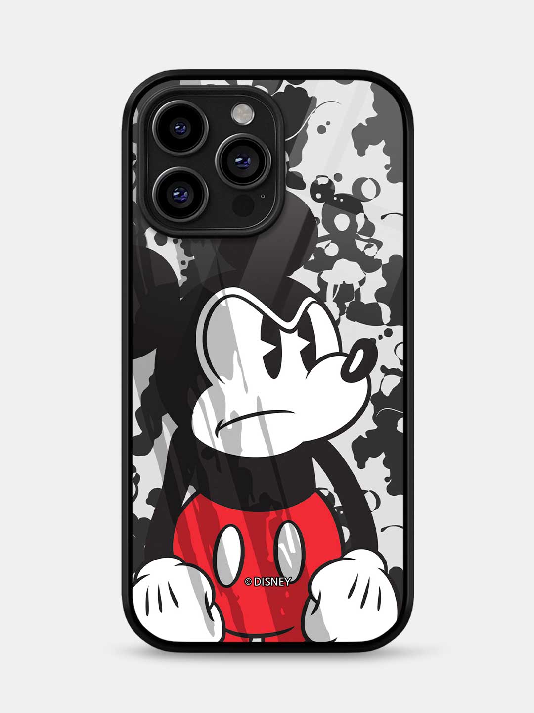 Grumpy Mickey - iPhone 12 Pro Glass Cover