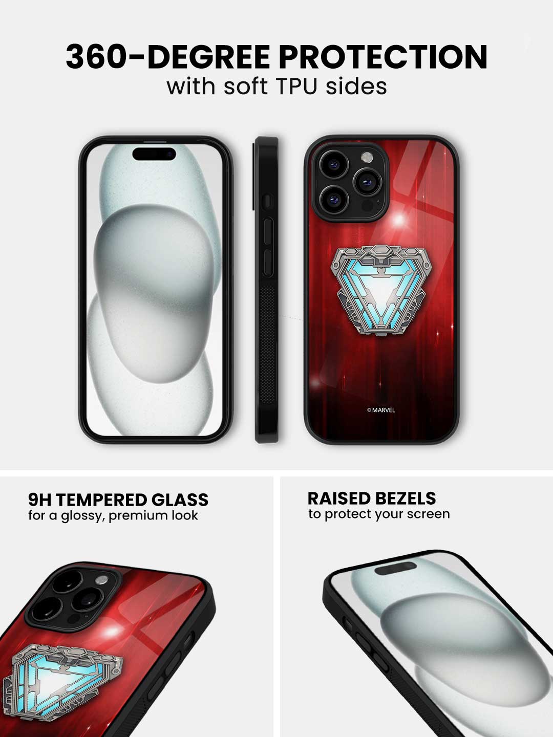 Iron Man Infinity Arc Reactor - iPhone 12 Pro Glass Cover