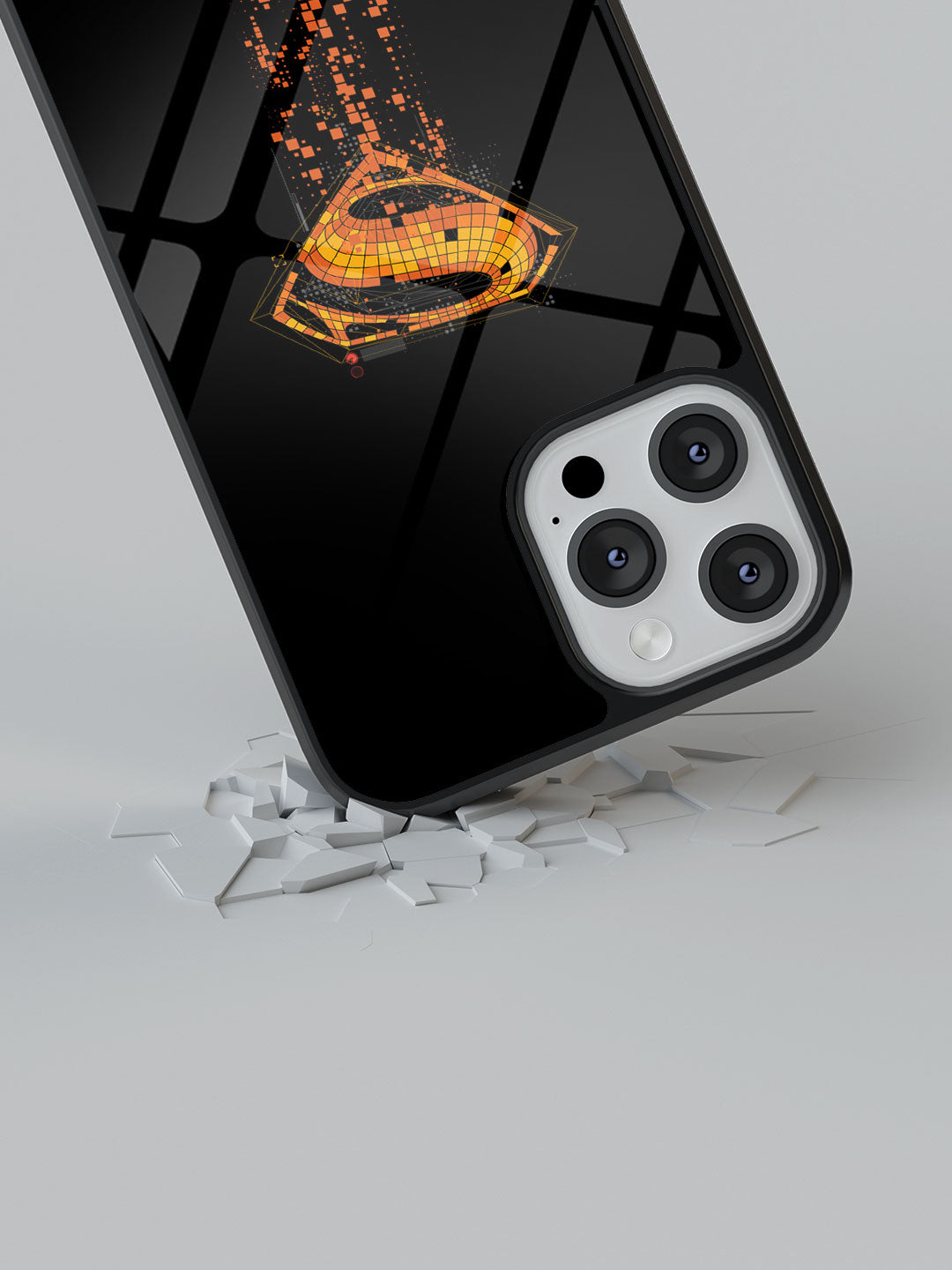 Superman Mosaic - iPhone 12 Pro Glass Cover