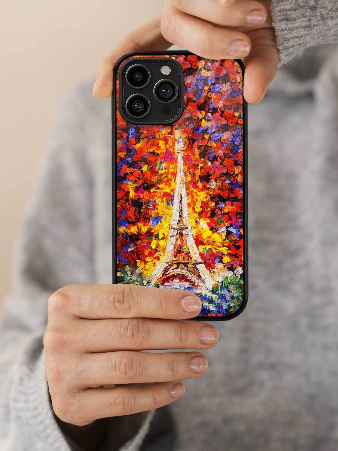 Artistic Eiffel - iPhone 12 Pro Glass Cover