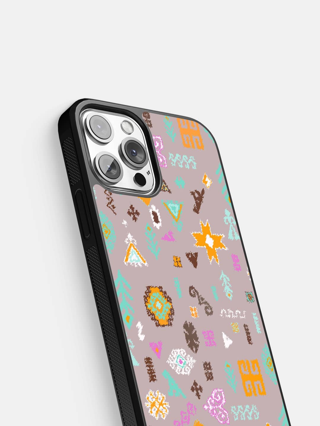 Payal Singhal Bandhani Kilim Lavender Orange - iPhone 13 Pro Max Cover