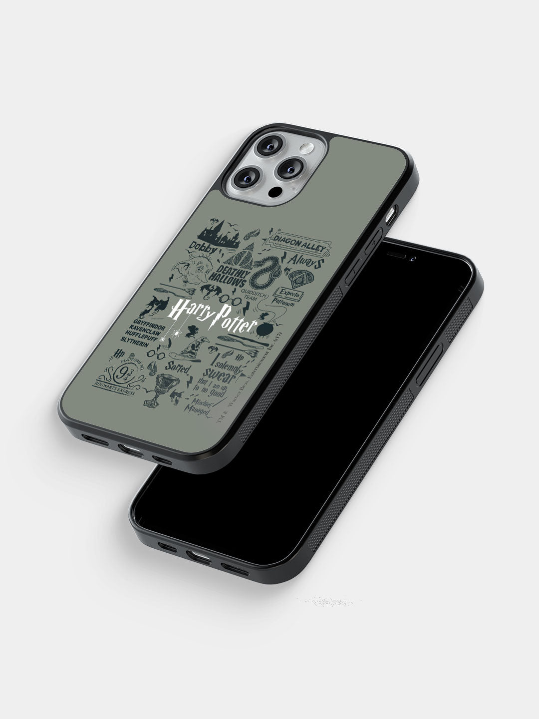 Harry Potter Infographic Grey - iPhone 13 Pro Max Cover