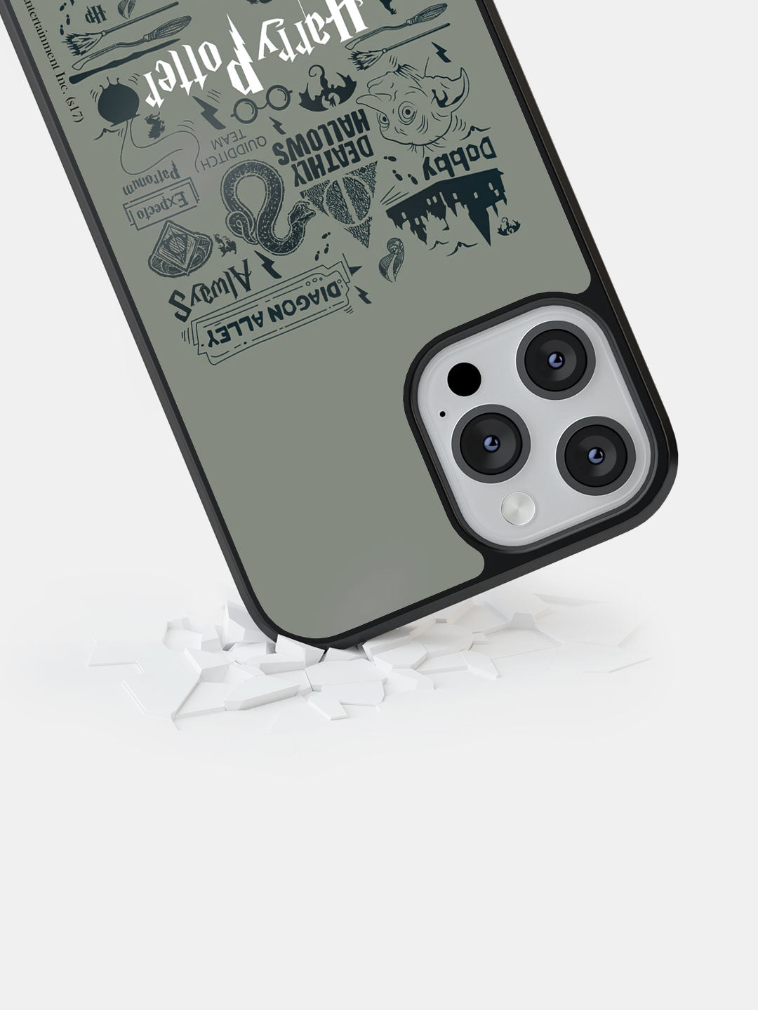 Harry Potter Infographic Grey - iPhone 13 Pro Max Cover