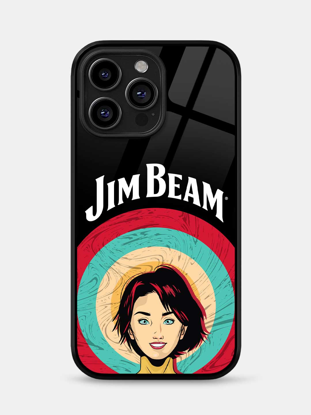Jim Beam Character Black - iPhone 13 Pro Max Glass Cover