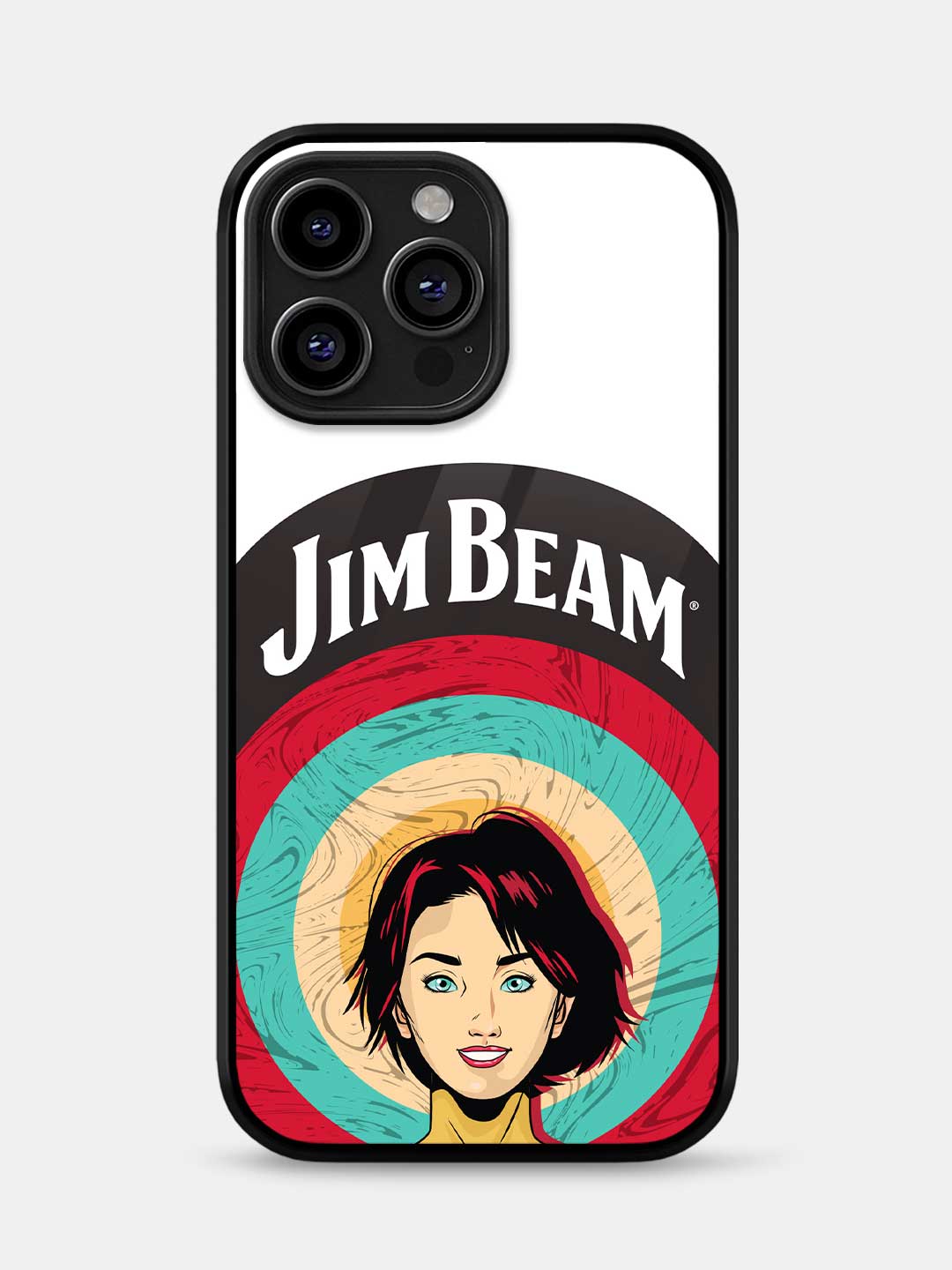 Jim Beam Character White - iPhone 13 Pro Max Glass Cover