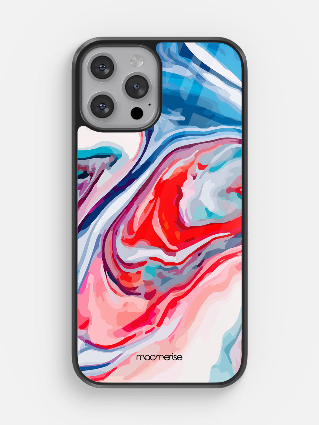 Liquid Funk Blue - iPhone 13 Pro Max Glass Cover