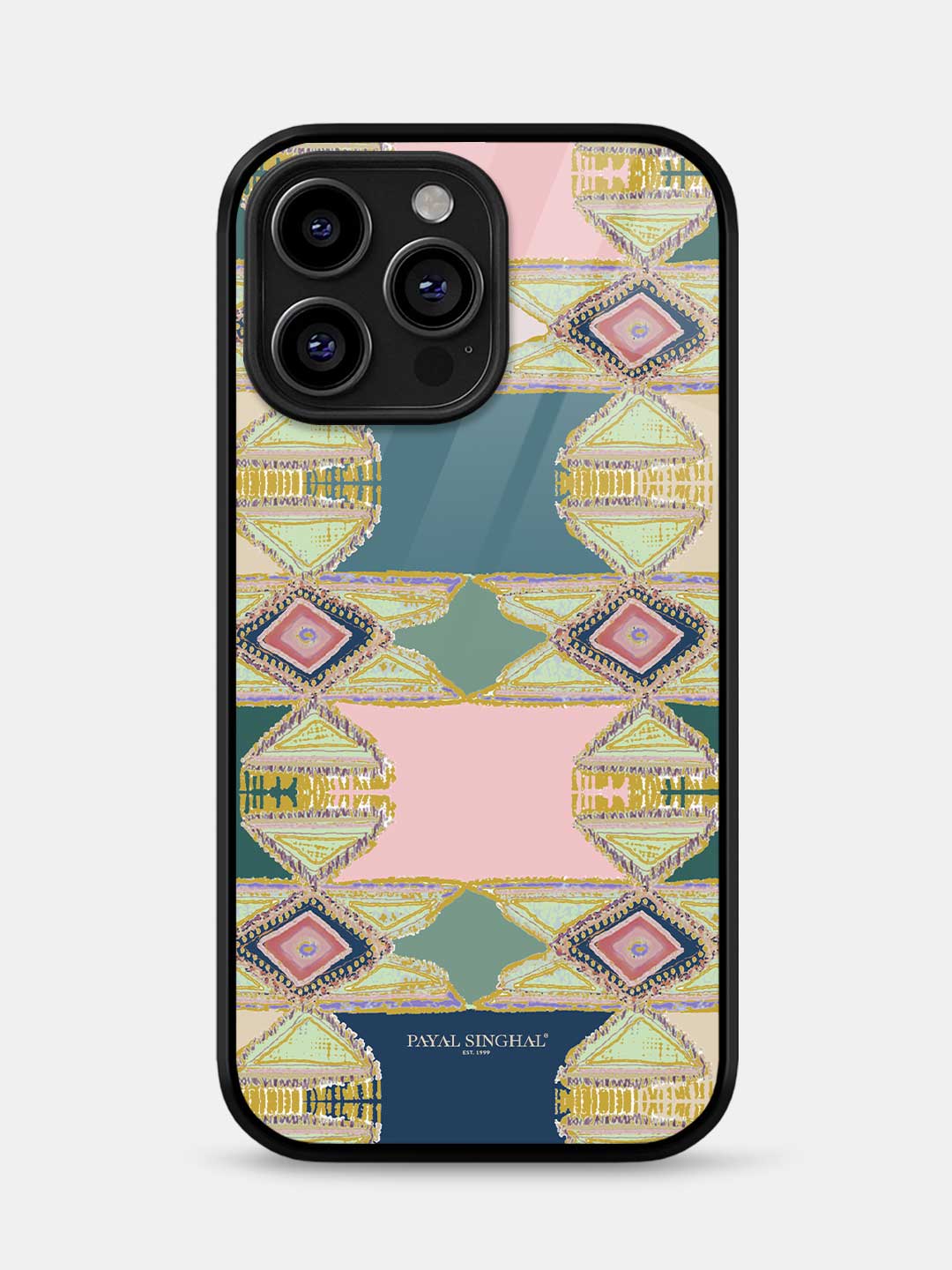 Payal Singhal Aztec Green - iPhone 13 Pro Max Glass Cover