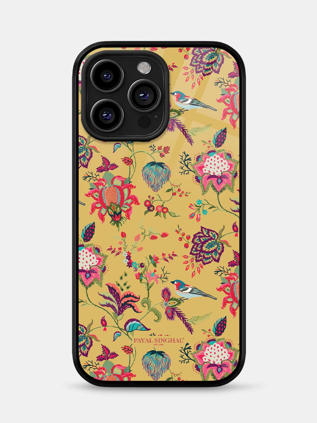 Payal Singhal Chidiya Mustard - iPhone 13 Pro Max Glass Cover