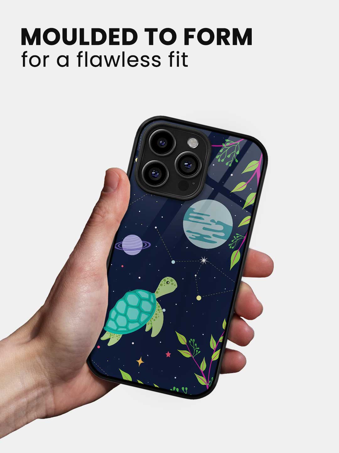 Space Turtle - iPhone 13 Pro Max Glass Cover