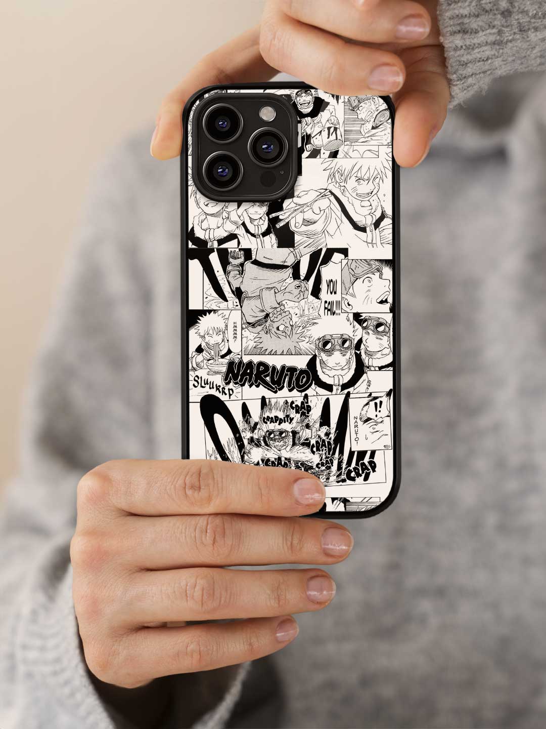 Naruto Collage - iPhone 13 Pro Max Glass Cover