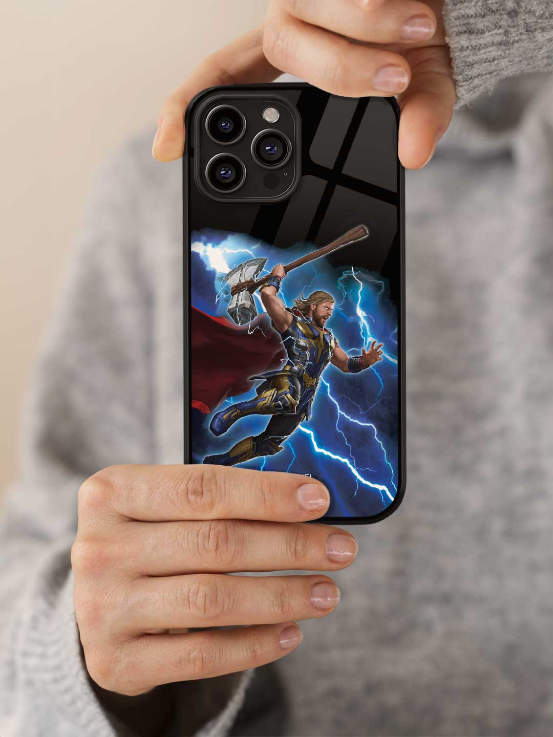 Worthy Thor Attack - iPhone 13 Pro Max Glass Cover