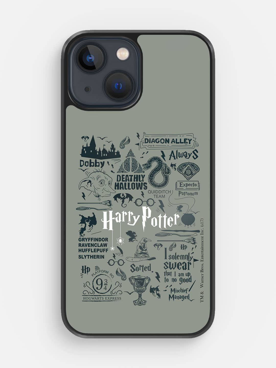 Harry Potter Infographic Grey - iPhone 13 Mini Cover
