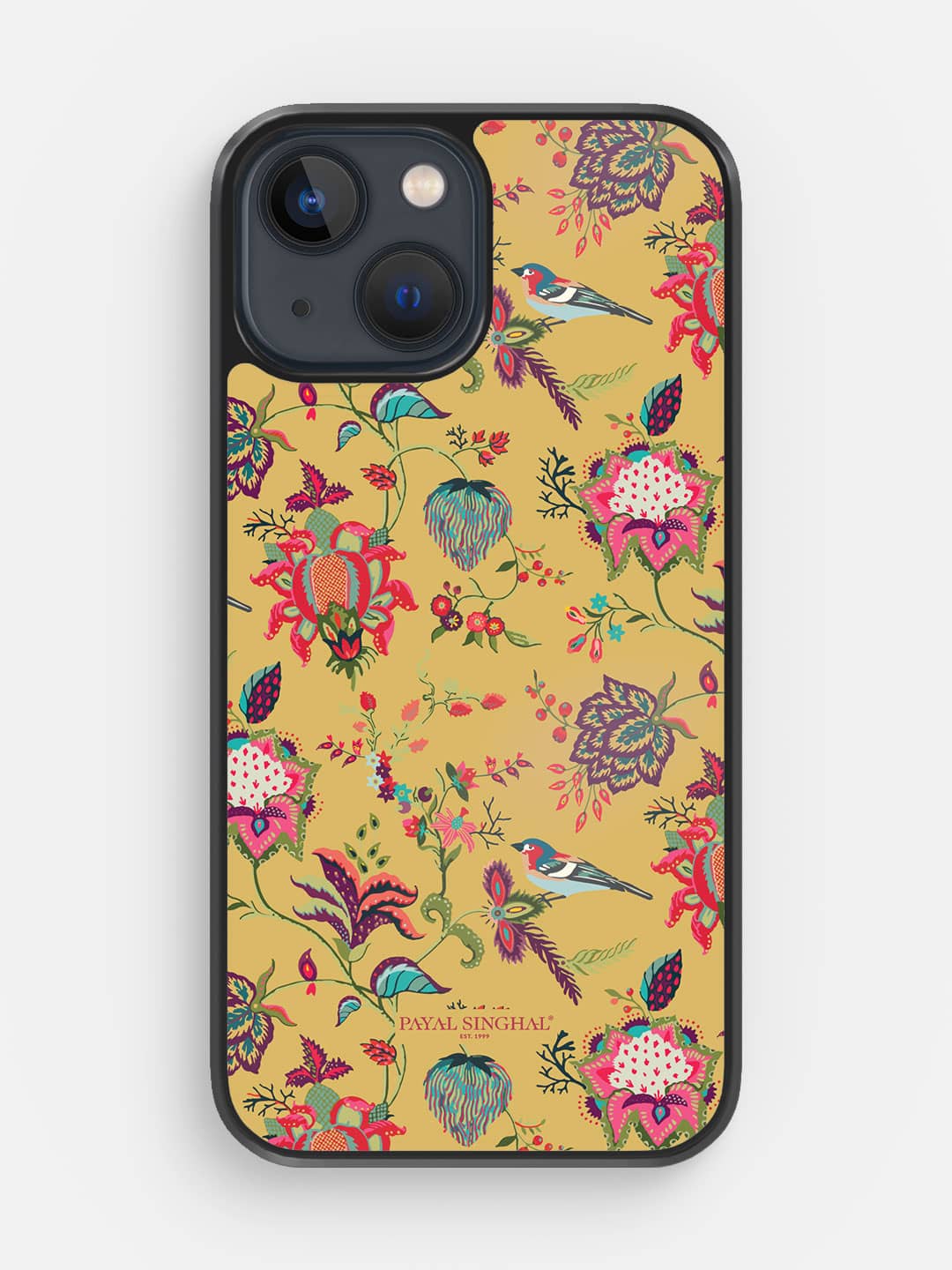 Payal Singhal Chidiya Mustard - iPhone 13 Mini Cover