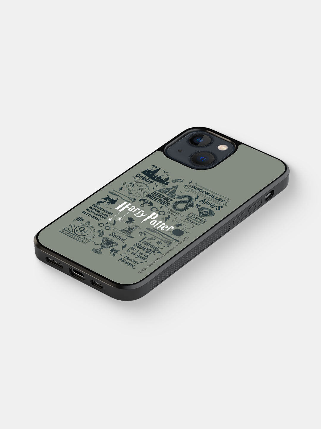 Harry Potter Infographic Grey - iPhone 13 Mini Cover