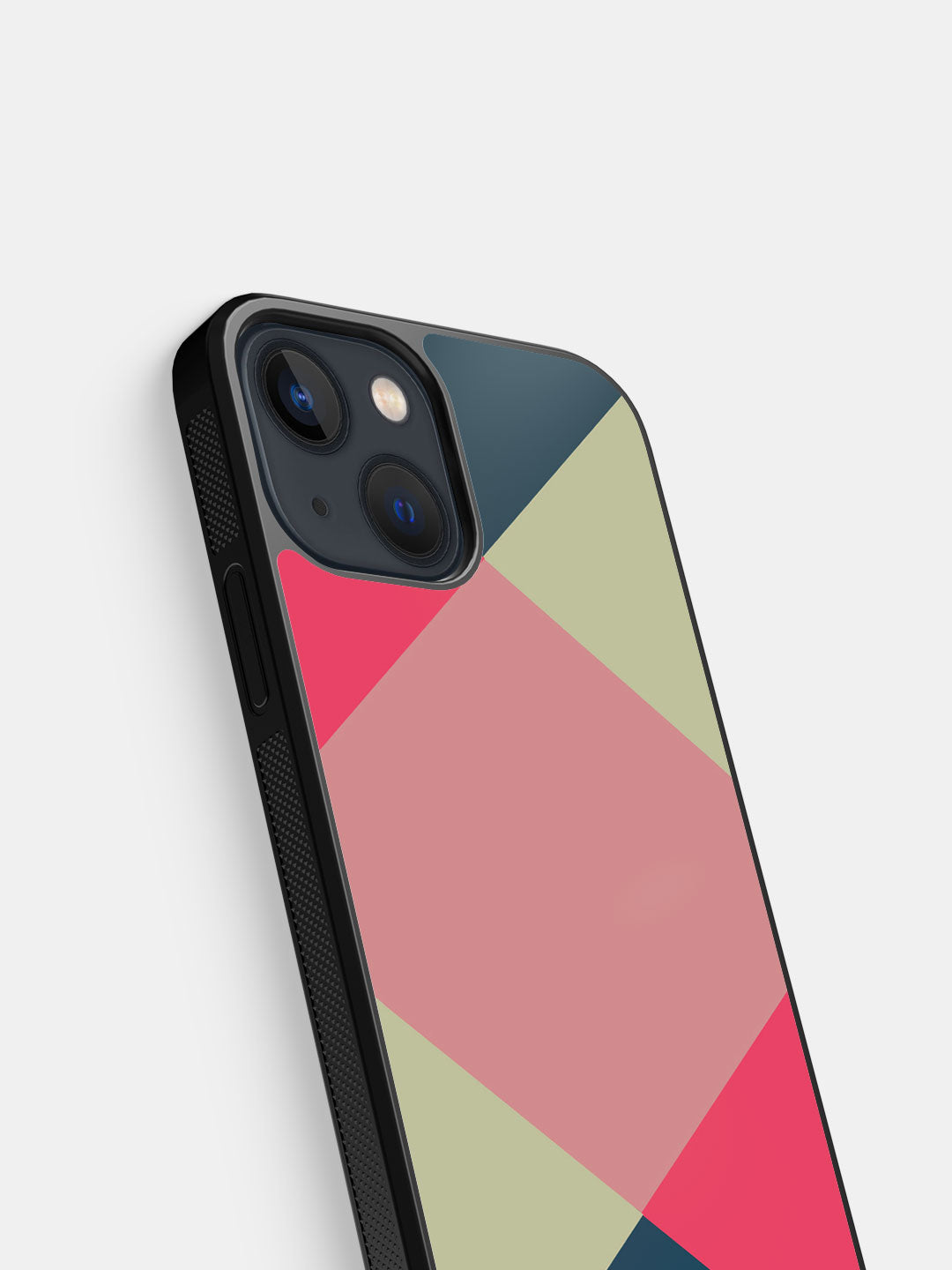 Criss Cross Teal - iPhone 13 Mini Cover