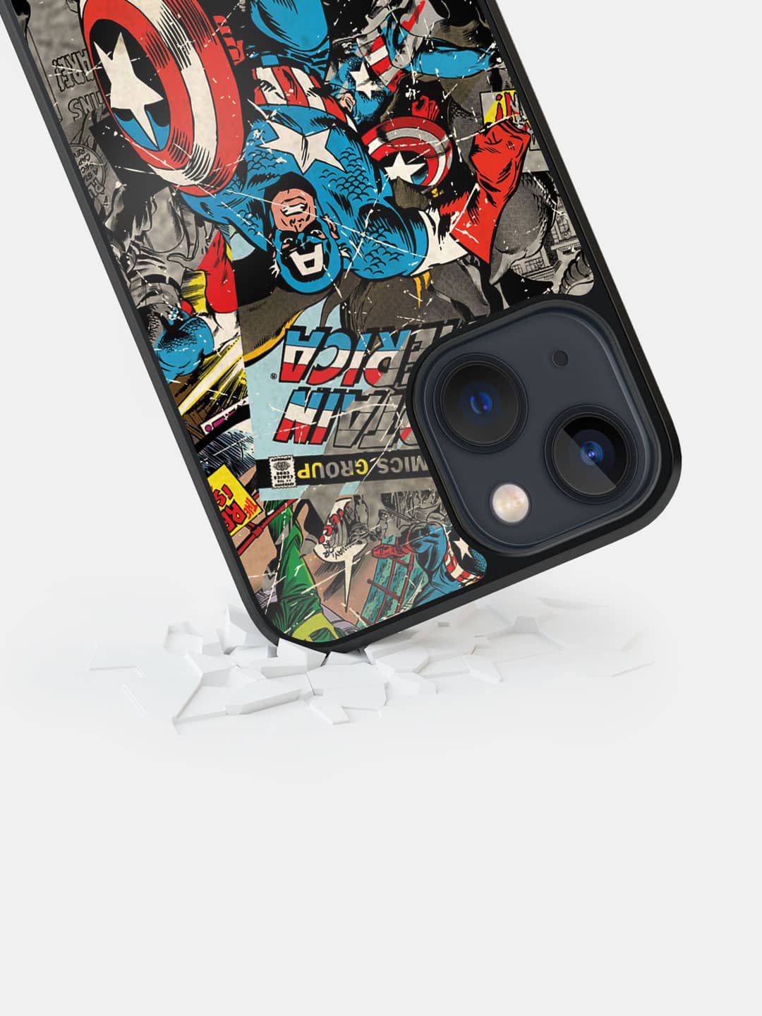 Comic Captain America - iPhone 13 Mini Cover