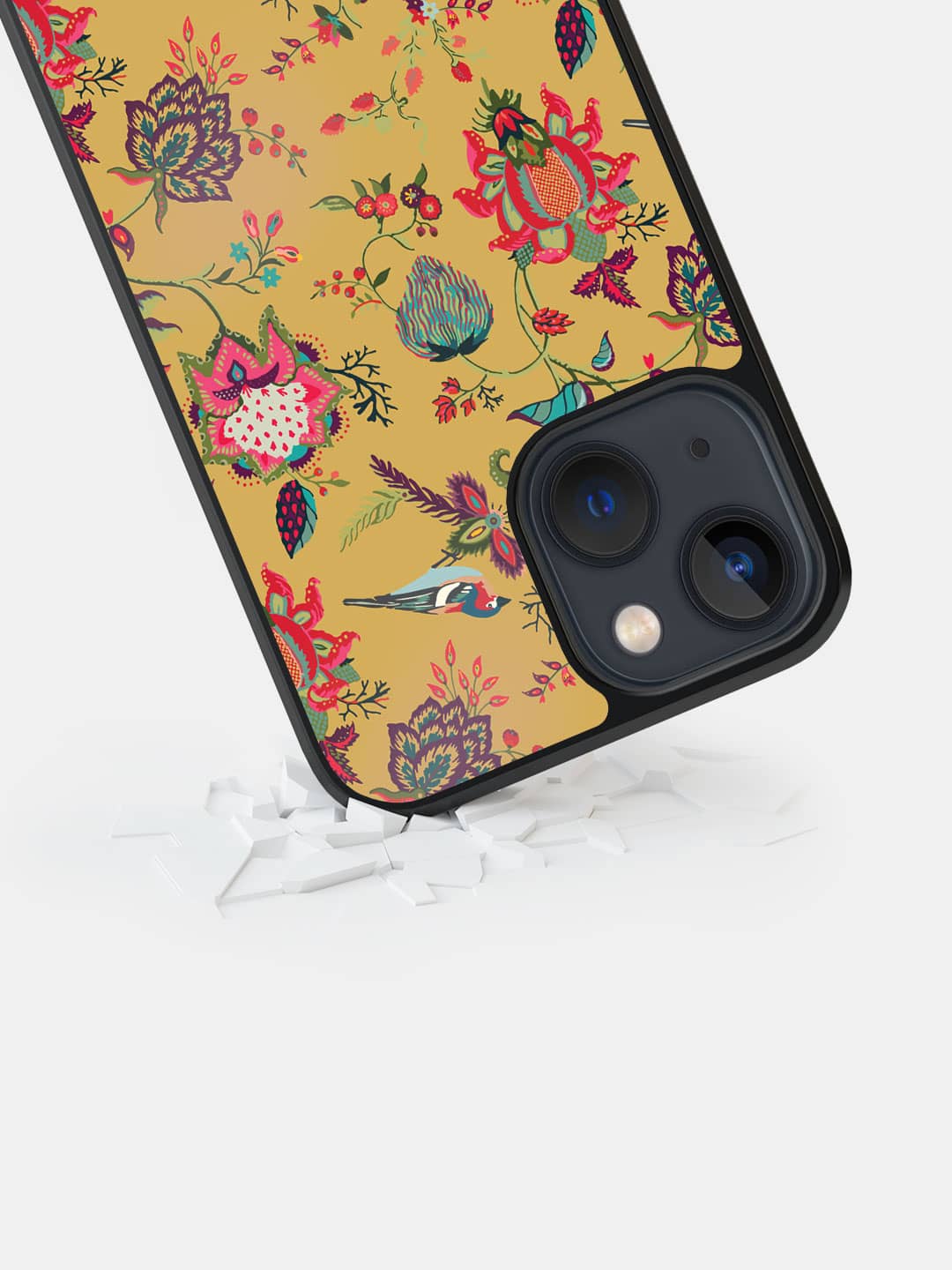 Payal Singhal Chidiya Mustard - iPhone 13 Mini Cover