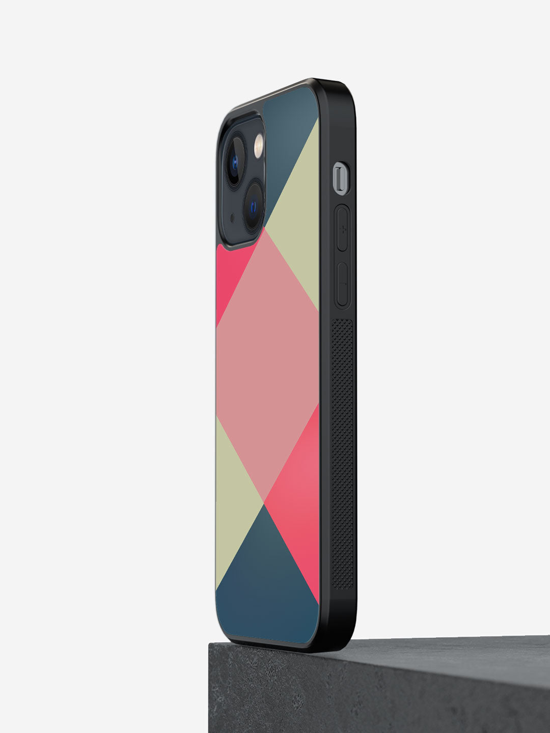 Criss Cross Teal - iPhone 13 Mini Cover