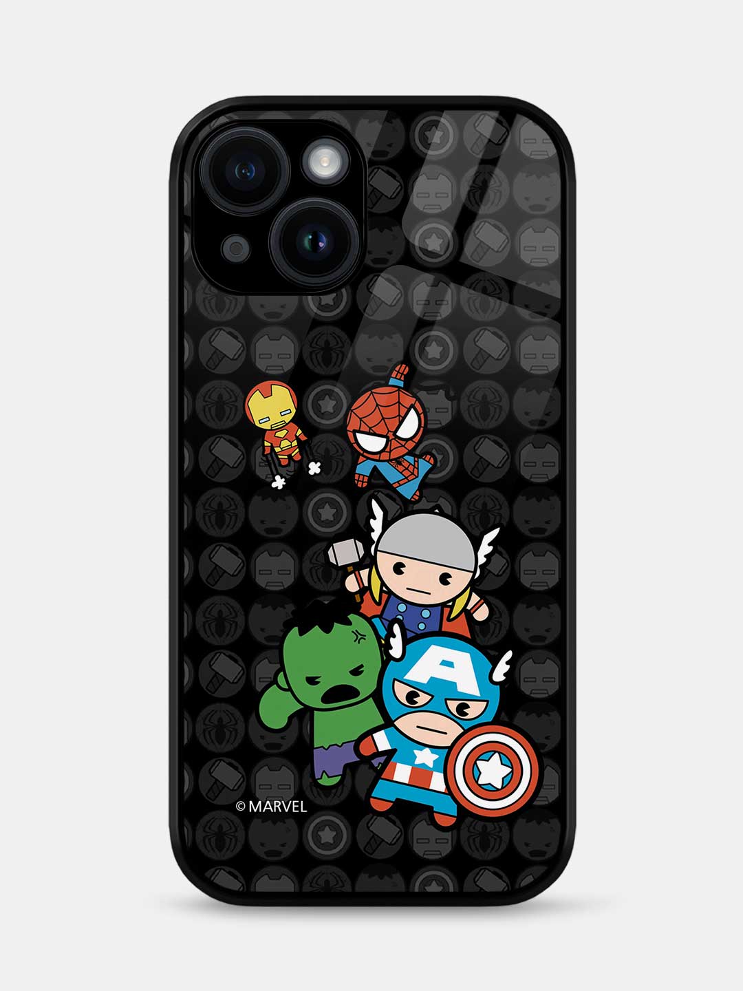 Kawaii Marvel Comics - iPhone 13 Mini Glass Cover